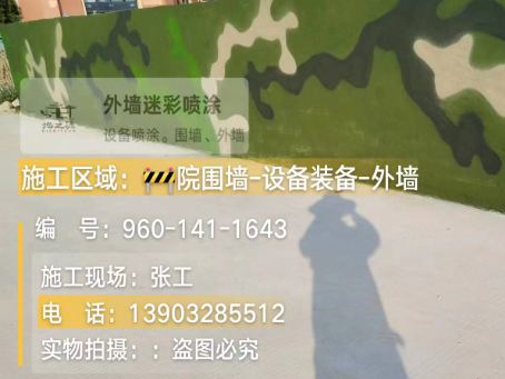 梧州 迷彩漆喷涂价格（按平方米计费）